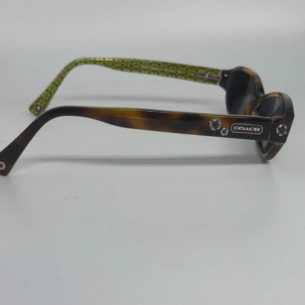 Coach HC6015 5031 Delaney Tortoise Brown Green Eyeglasses Frame 48-16 130 H15951